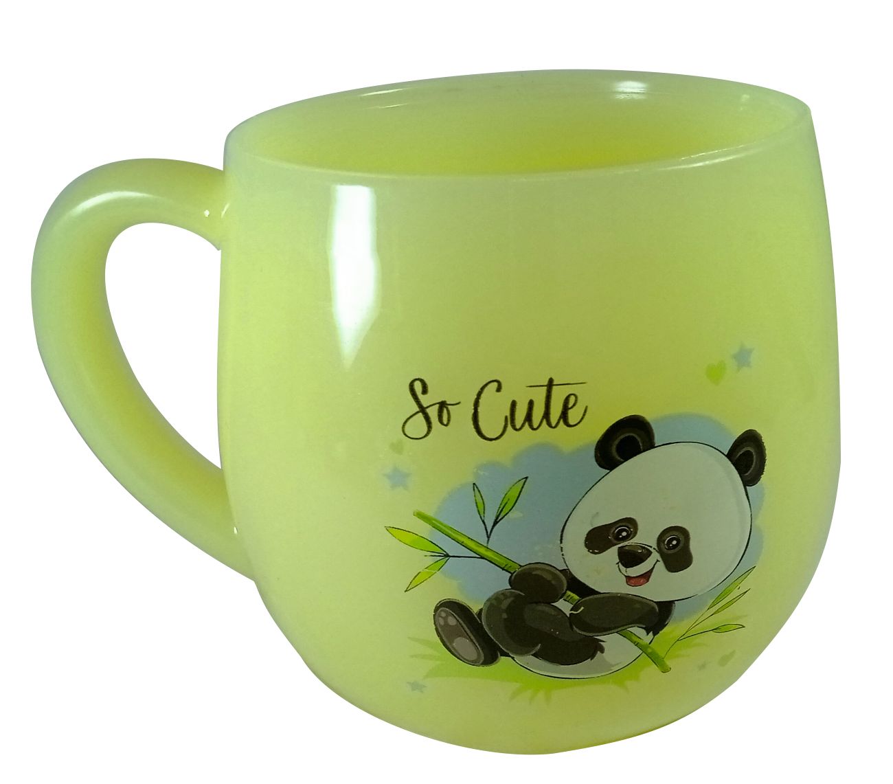 Coffee Mug 180 ml | Relaxing Panda cartoon | Double Walled | Unbreakable | Easy to Clean