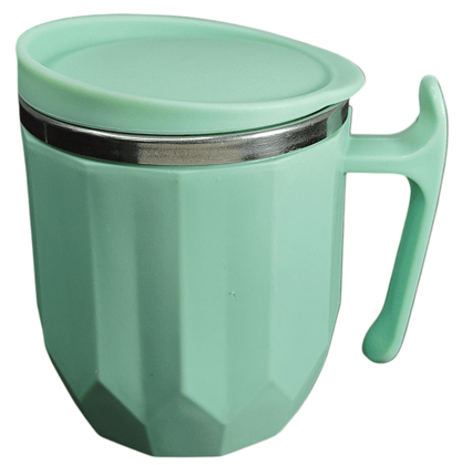 Mint Green Stainless Steel Coffee Mug with Lid - Hot & Cold, 300ml, Double Walled, Leakproof
