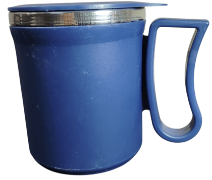 Coffee Mug with Lid, Double Walled, Leakproof